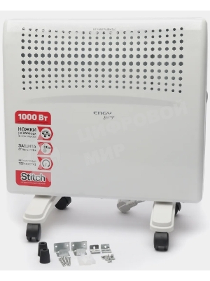 Конвектор электрический Engy Energo EN-1000E белый, 1000 Вт, 15 м2, термостат