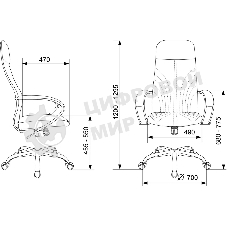 Кресло Бюрократ CH-610SL черный, экокожа