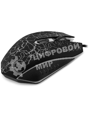 Мышь проводная Oklick 896G черный, 12800 dpi, USB, кнопки - 5