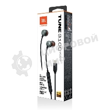 Проводные наушники JBL Tune 310C черный, внутриканальные, USB Type-C