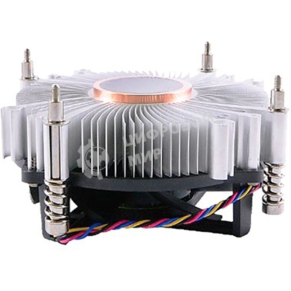 Кулер для процессора ADVANTECH 1960053207N001 серебристый, 120 мм, алюминий/медь, 4400 об/мин, 3 pin, 65 Вт, 46 мм