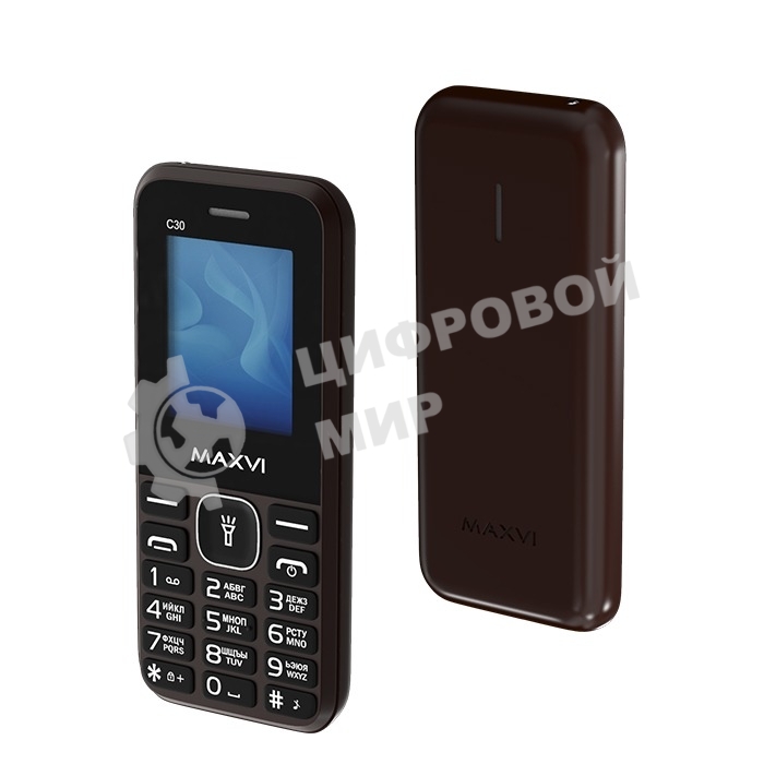 Мобильный телефон Maxvi C30 коричневый