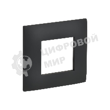 Рамка 1-м IEK SKANDY SK-F01G графит SK-M12-K53