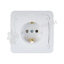 Розетка 1-м CLASSICO с заземл. 2028 бел. ASD/IN HOME 4680005959907