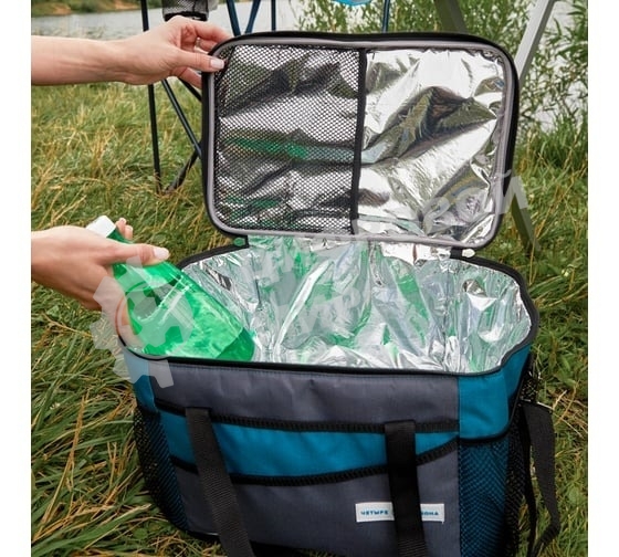 Сумка-холодильник ЧЕТЫРЕ СЕЗОНА 80-0284 объемом 20 л. (2 слоя утепления)