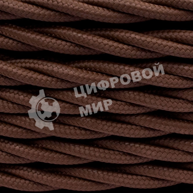 Провод ретро Bironi B1-435-72-50 3х2.5 матовый коричневый (уп. 50 м)
