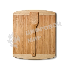 Доска разделочная TalleR TR-52204 с лопаткой, 29,5x34,5x1,9 см + 30,5 см