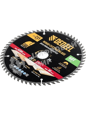 Пильный диск по дереву Denzel ф235 х 30 мм, 60 зубьев