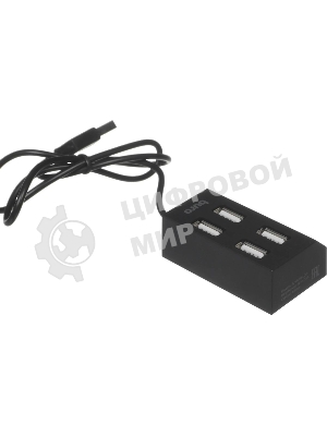 USB-концентратор Buro BU-HUB4-U2.0, USB 2.0, USB 4 порта, USB