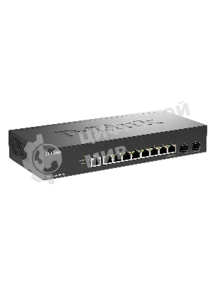 Коммутатор D-Link DGS-1210-10X/ME/C1A, 8×1 Гбит/с + 2×10 Гбит/с SFP+, управляемый