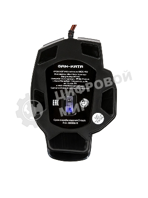 Мышь проводная Dialog Gan-Kata MGK-11U черный, 2400 dpi, USB, кнопки - 6