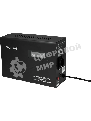 Стабилизатор напряжения Smartwatt AVR Triac 1000TW 1000ВА черный