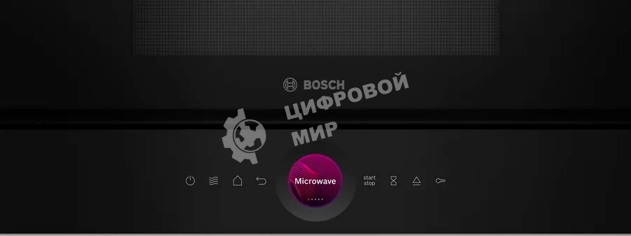 Встраиваемая микроволновая печь Bosch BER7321B1 900Вт, 5 режимов, кварцевый гриль,инвертер, 21 л, черный, петли справа