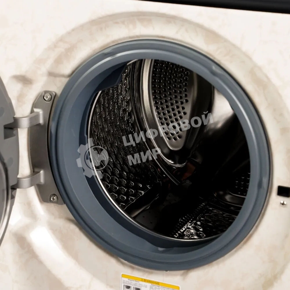 Стиральная машина Smile SWMSW12MB1400 Бежевый-черный, загрузка фронтальная 12 кг, 1400 об/мин, класс: А+