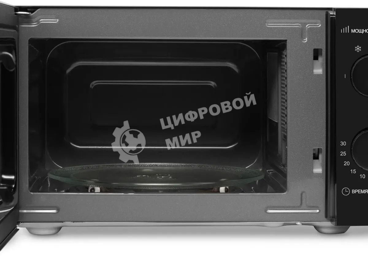 Микроволновая печь Starwind SMW4520 черный, 20 л, 700 Вт, пеключатели - поворотный механизм