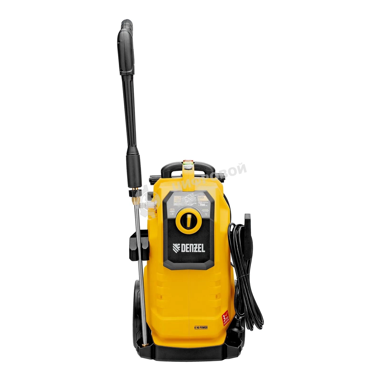 Моечная машина высокого давления Denzel K 90 Power, 3100 Вт, 220 бар, 600 л/ч, асинх. двиг.