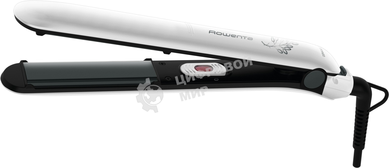 Выпрямитель для волос Rowenta Easyliss Pure SF1628F0 белый/серый, 25 мм, 200 °C, 1 режим