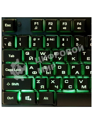 Комплект клавиатура+мышь Nakatomi KMG-2305U проводной, USB, 1600 DPI, черный