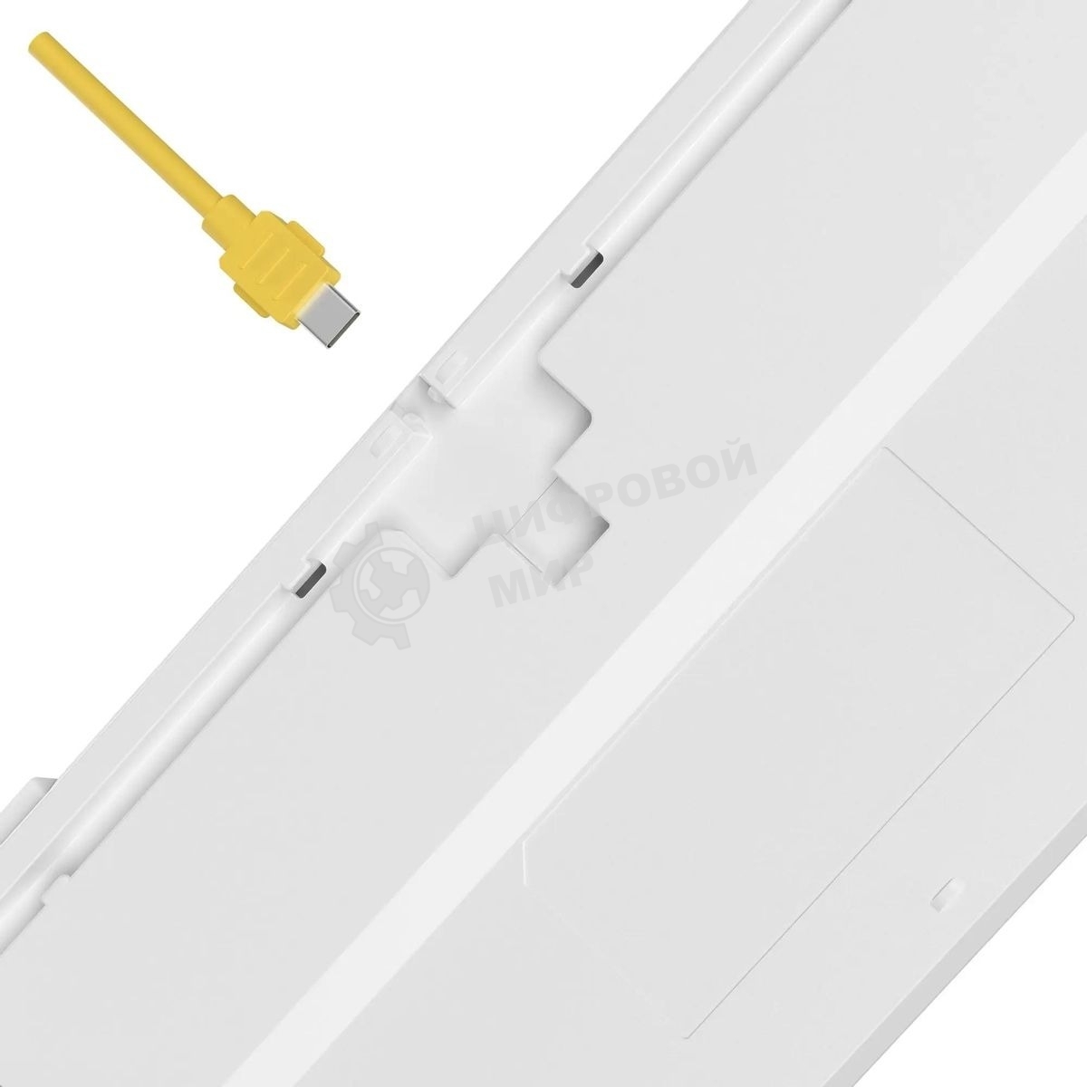 Клавиатура проводная A4Tech Bloody S87 Energy (S87 USB ENERGY WHITE) USB белый/желтый