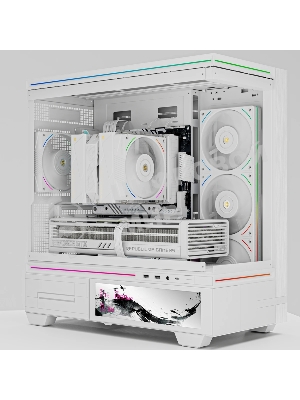 Кулер для процессора Thermalright Royal Pretor 130 Ultra White (4-pin PWM, 158mm, Ni/Cu, 7x6mm, 1x120mm ARGB +1x130mm, 69CFM/81.88CFM, 27dBA/28.3dBA, 2150RPM/1750RPM, S: 1200, 1700, 1851, 115X, 2011, 2066, AM4, AM5, white)