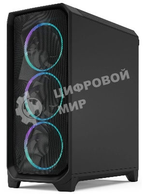Корпус Fractal Design Meshify 3 Black RGB TG Light Tint, Midi-Tower, чёрный, 3 x 140 мм