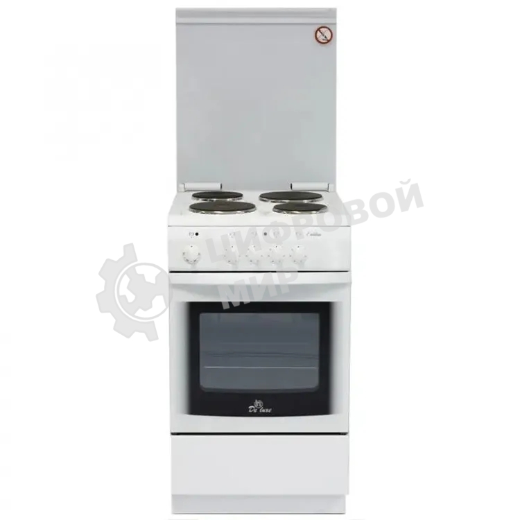 Плита электрическая De Luxe 5004.14Э КР белый 50x50x85