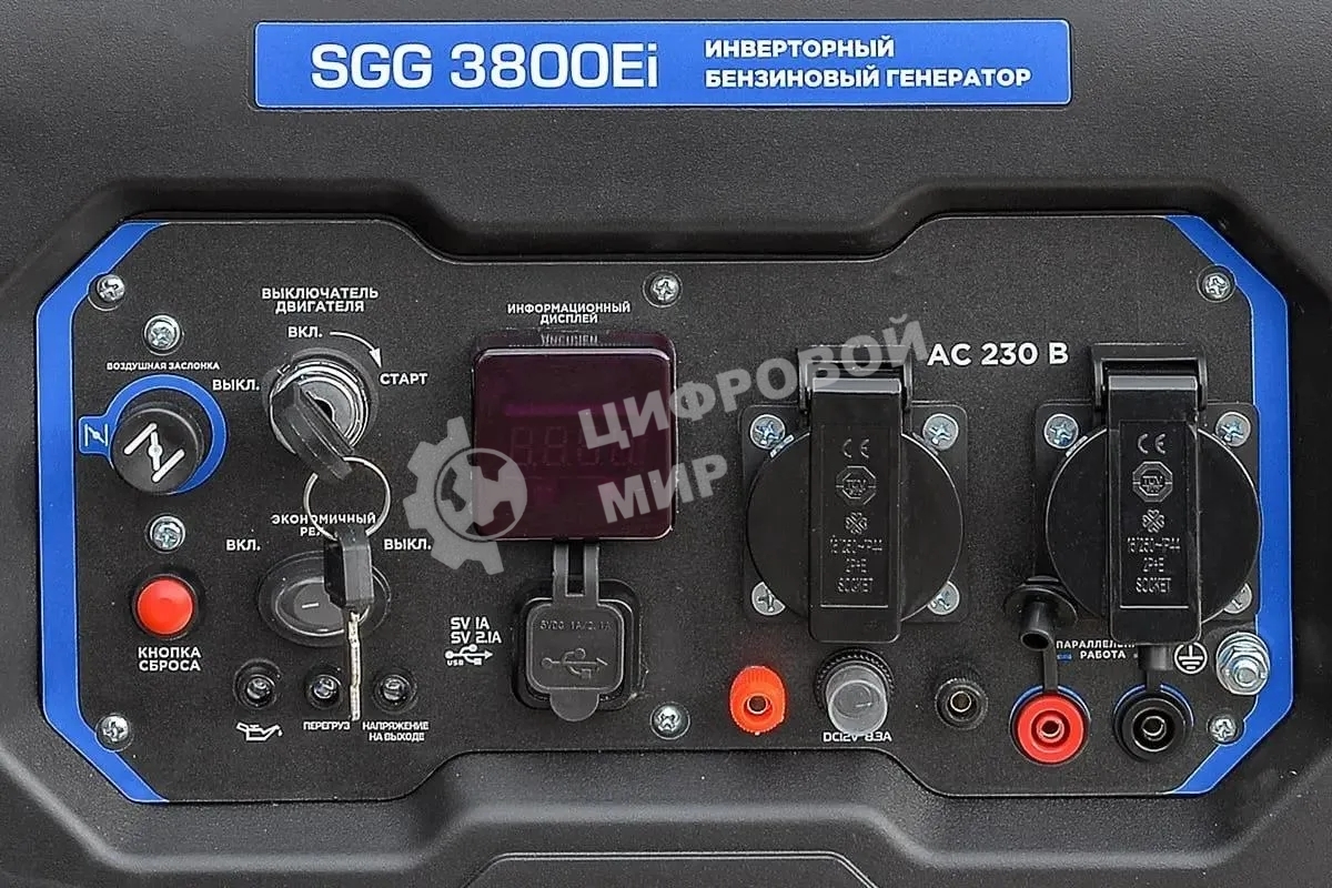 Электрогенератор бензиновый инверторный ТСС SGG 3800Ei, 3.6 кВт, 74 дБ, 34 кг