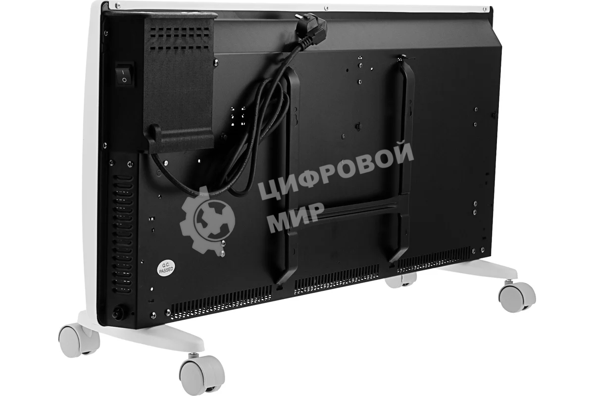 Конвектор электрический гибридный Denzel HybridX-2000 белый, 2000 Вт, 30 м2, термостат, дисплей