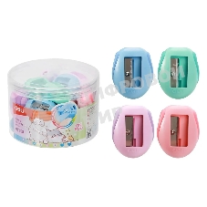 Точилка для карандашей ручная Deli MiYou EH550, 1 отверстие, пластик, ассорти, туба