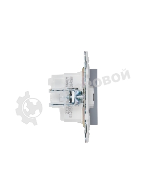 Розетка с/з без защитных шторок 16А IEK SKANDY SK-R05Gr серый