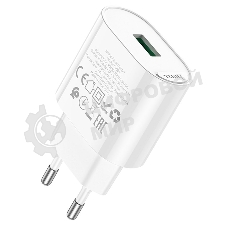 Блок питания (сетевой адаптер) HOCO C109A Fighter, QC3.0, 18W, белый