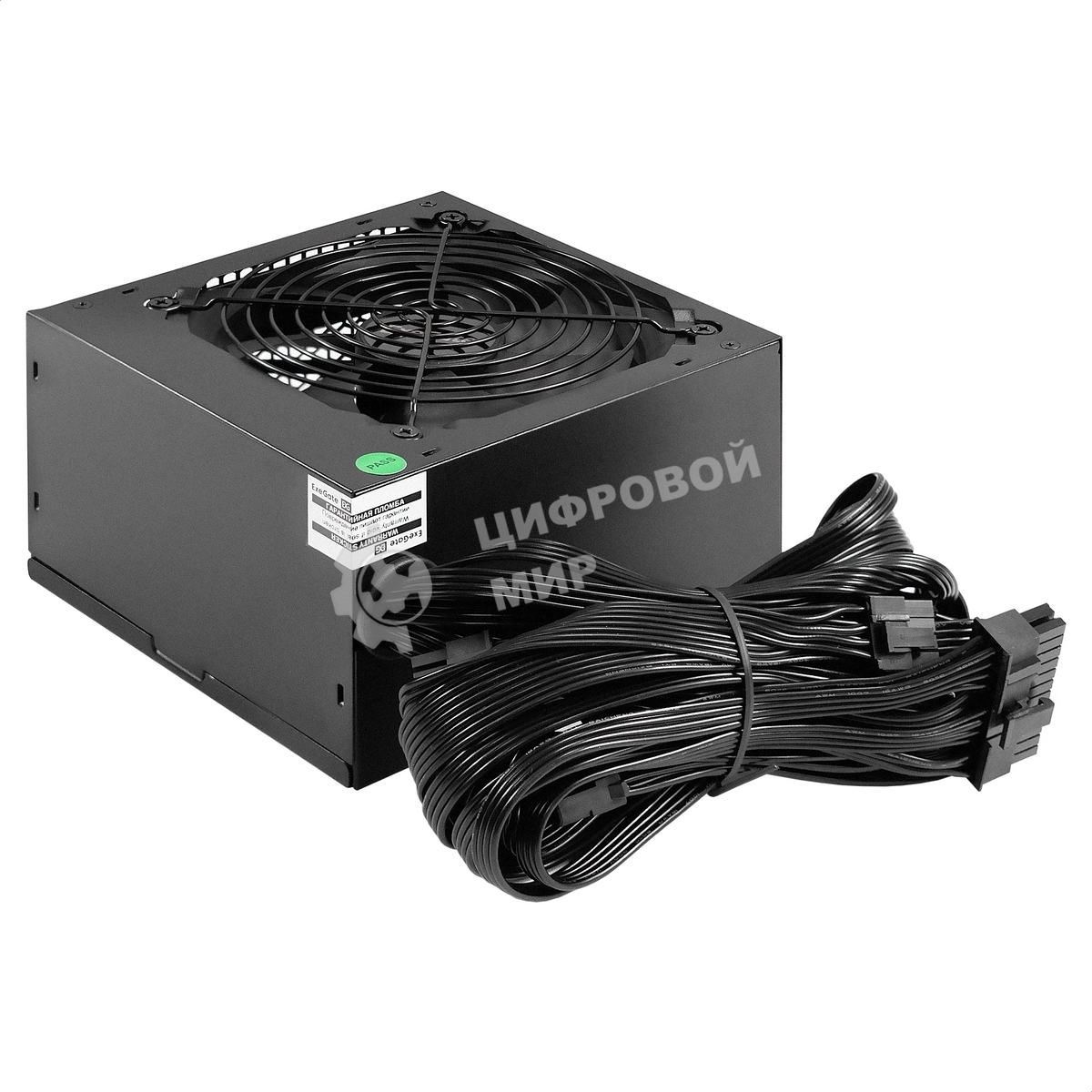 Блок питания 450W ExeGate 80 PLUS Bronze 450PPH (ATX, APFC, КПД 88% (80 PLUS Bronze), 12cm fan, 24pin, (4+4)pin, 2xPCI-E, 3xSATA, 3xIDE, черный, Color Box)