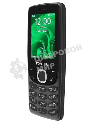 Мобильный телефон FONTEL FP250 черно-зеленый