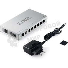 Коммутатор ZyXEL GS1200-8V3-EU0101F, 8×LAN, управляемый