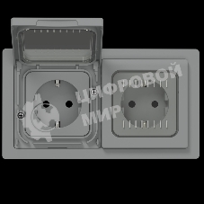Рамка 2-местная IP55 Рпро-2-55-ФлС серый FLITE
