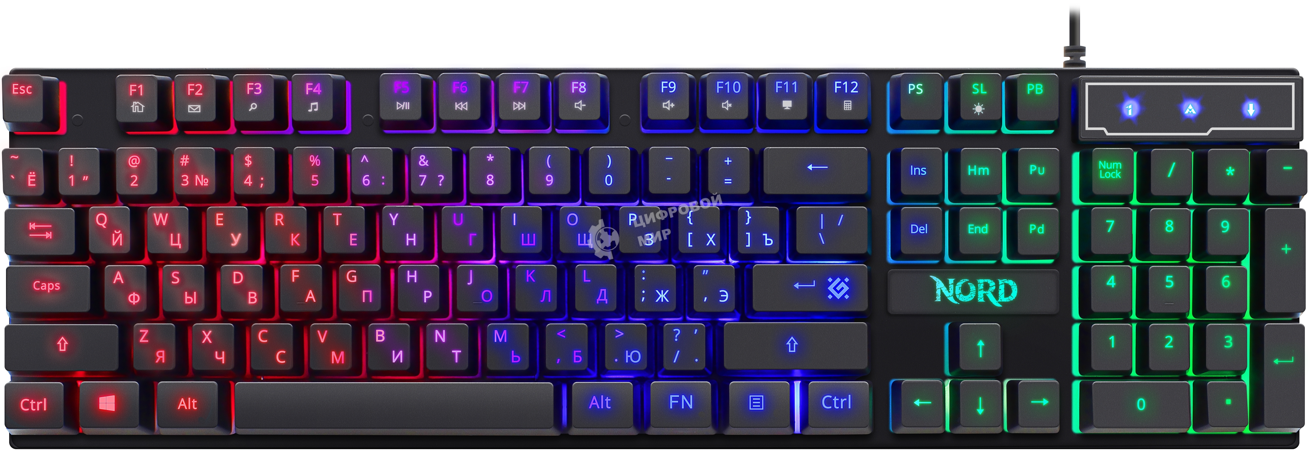 Комплект клавиатура + мышка NORD GS-959 RU черный Defender