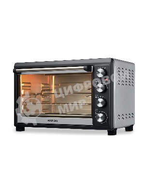 Мини-печь Hyundai MIO-HY076 45л. 2000Вт серебристый/черный