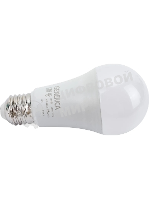 Лампа светодиодная GENERICA LL-A60-20-230-40-E27-G A60 20 Вт грушевидная 4000К E27 230В