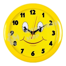 Часы настенные аналоговые Бюрократ WALLC-R81P D 23 см желтый