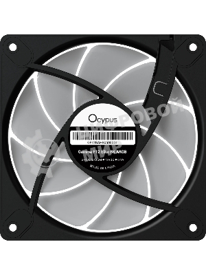 Вентилятор для корпуса Ocypus Gaммa F12 Elite BK ARGB, 120x120x25мм, 4-PIN PWM, 600-1800 RPM, 26 DBA MAX, HYDRO BEARING
