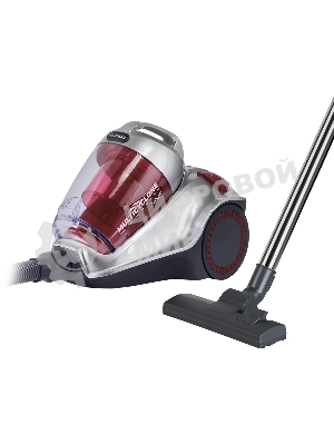 Пылесос Hyundai HYV-C4570 серебристый/красный, 380/2400 Вт, уборка сухая, пылесборник контейнер 5 л