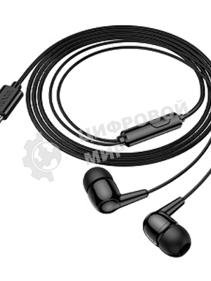 Проводные наушники Hoco M97a черный, внутриканальные