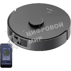 Робот-пылесос Polaris IQ Home PVCR 4750 черный, 5000 мAч Li-ion, уборка сухая/влажная, пылесборник контейнер 0,22 л