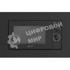 Встраиваемая микроволновая печь Weissgauff HMT-2016 BGL Flat Table черный, 20 л, 700 Вт, переключатели - поворотный механизм