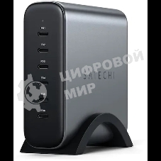 Сетевое зарядное устройство (адаптер питания) Satechi 200W USB-C 6-Port GaN Charger, 6xUSB Type-C (PD), до 200Вт, Серый ST-C200GM-EU