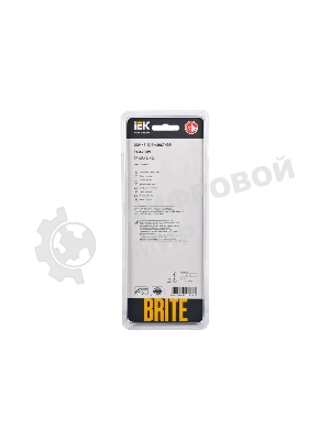 Рамка 3-местная IEK BRITE РУ-3-2-БрЧ стекло черный