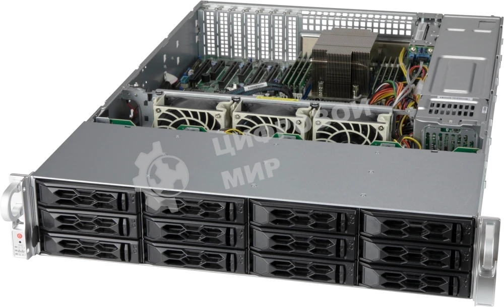 Серверный корпус NR Black 2U SCLA26 LP chassis w/ Red. 920W PWS and Std. pac