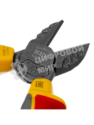 Бокорезы Denzel диэлектрические рукоятки, до 1000 В, трехкомпонентные рукоятки, 180 мм