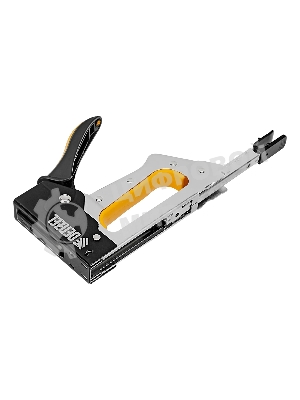 Степлер металлический Denzel скобы в комплекте, 2К рукоятка, тип 53, 6-10 мм