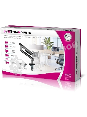 Кронштейн для мониторов Ultramounts UM713B черный 17